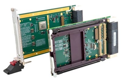 Rugged VPX carrier cards feature a high-speed PCI express interface
