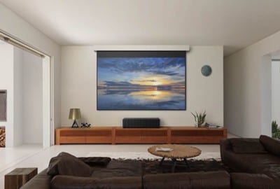 Short-throw projector lights up room